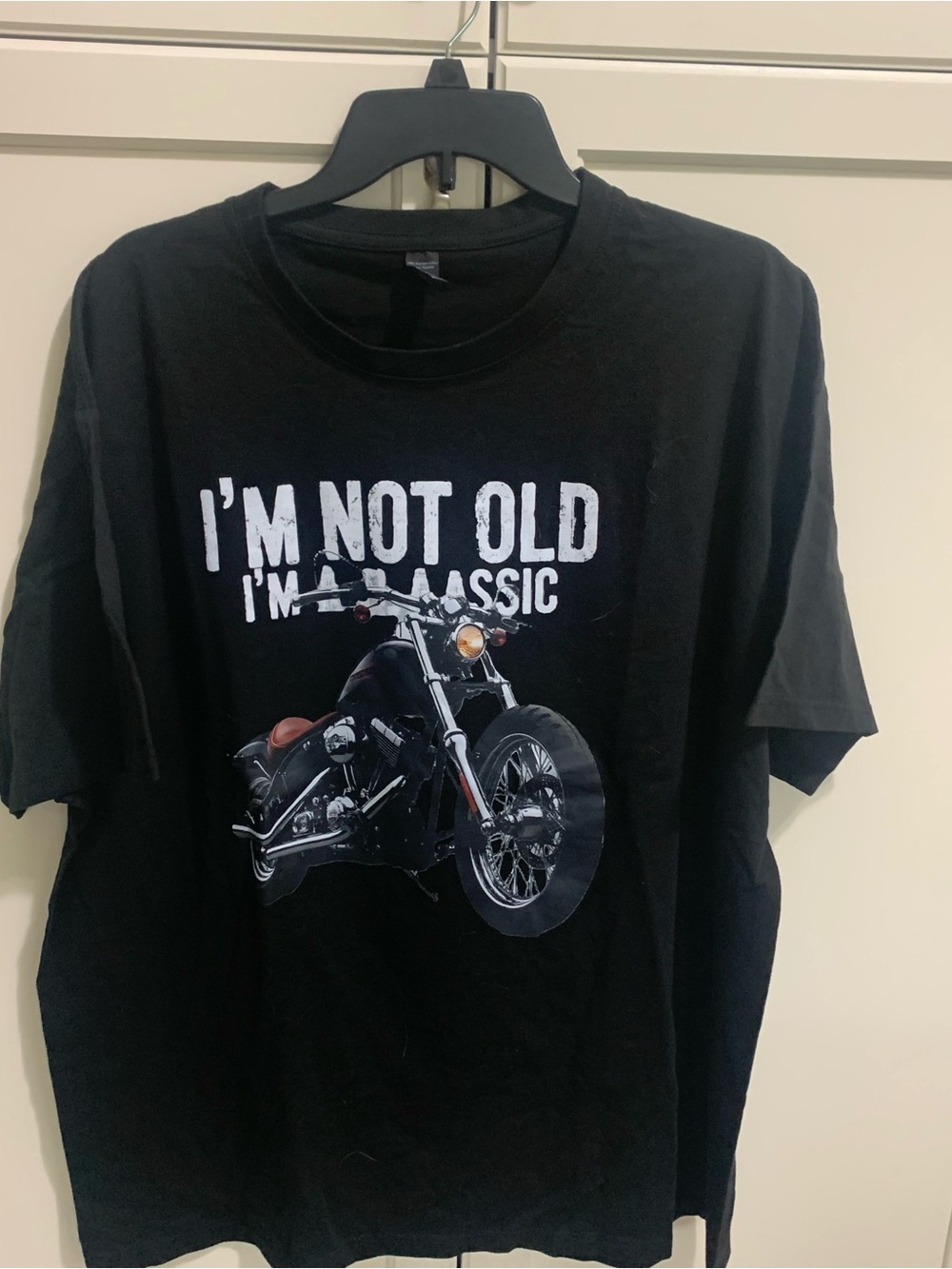 Black Graphic Tee "I'm Not Old I'm A Classic" Motorcycle